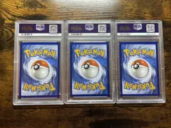 2023 POKEMON MEW EN 151 VENUSAUR 182 & CHARIZARD 183 & BLASTOISE EX 184 PSA 8 - Image 2
