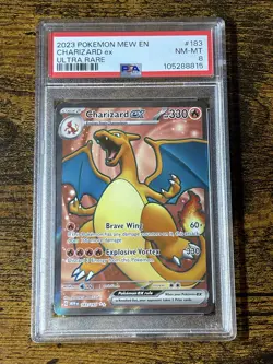 2023 POKEMON MEW EN 151 VENUSAUR 182 & CHARIZARD 183 & BLASTOISE EX 184 PSA 8 - Image 4
