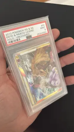 Pokemon Unleashed Entei & Raikou Legend (top) 90/95 PSA 9 - Image 5