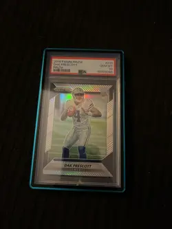 Panini 2016 Prizm Dak Prescott Rookie Silver Prizm #231 Cowboys PSA 10 - Image 1