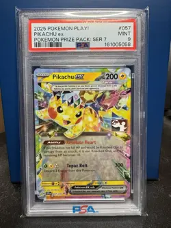 2025 Pokemon Play Pikachu Series Seven Prize Pack PSA 9 - Image 1