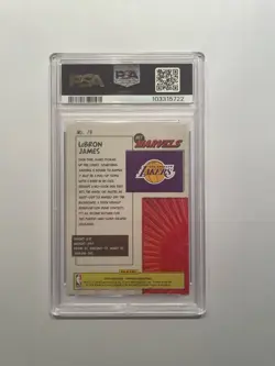 LeBron James -- 2019-20 Donruss -- Net Marvels #19 -- Lakers -- PSA 10 - Image 2