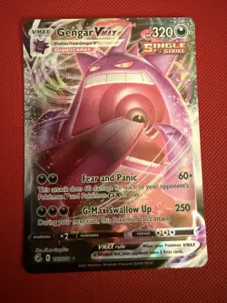 Pokemon Gengar VMAX TCG Fusion Strike Card 157/264 NM/M - Image 1