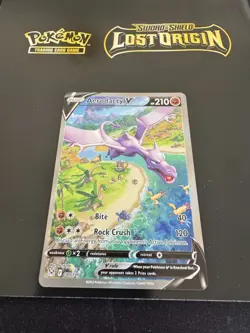 Aerodactyl V Alt-Art Ultra Rare - POKEMON CARD - LOST ORIGIN - 180/196 NM - Image 1