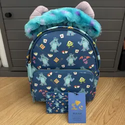 Danielle Nicole Disney Pixar Monsters Inc Sushi Mini Backpack Card Holder++ NEW! - Image 1
