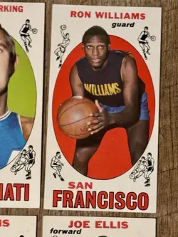 1969-70 Topps Basketball Vintage 4 Card Lot-Feeling-Ron Williams-Joe Ellis (x2) - Image 3