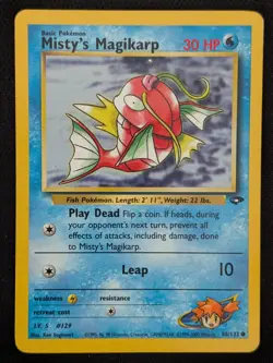 Misty's Magikarp 88/132 Gym Challenge Unlimited Pokemon Card WOTC TCG - Image 1