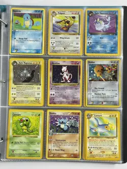 Pokemon Card Collection VTG Binder Holo Rare 1st Team Rocket WOTC Mewtwo - Image 1