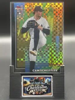 2026 Topps Finest Cam Schlittler Gold XFractor Common /50 RC New York Yankees - Image 1