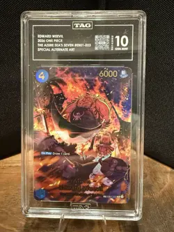 TAG 10 EDWARD WEEVIL 2026 ONE PIECE THE AZURE SEA'S SEVEN #EB01-023 Special Art - Image 1