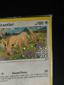 Sealed Pokemon TCG Stantler 125/189 Holiday Stamped Promo Card - Image 3