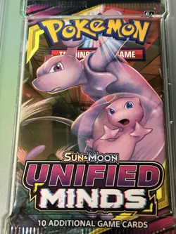 Pokemon TCG Sun & Moon Unified Minds Booster Pack MEWTWO & MEW 2019 PSA 9 Mint - Image 5