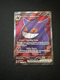 Gengar ex 193/162 SV05: Temporal Forces Ultra Rare Full Art Holo EX 310 HP Poke… - Image 1