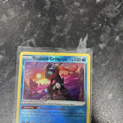 Pokemon TCG Radiant Greninja Sword & Shield Astral Radiance Holo Card 046/189 - Image 3