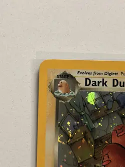 NOSTALGIC Dark Dugtrio 6/82 Team Rocket Holo ✨🌀Swirl and firework WOTC NM - Image 5