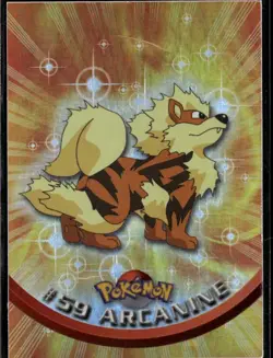 NM - Arcanine #59 | Topps Pokemon TV Animation Edition Series 1 - Image 1