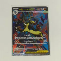 ENGLISH Mega Lucario ex 160/132 Pokemon Ultra Rare Full Art Mega Evolution NM - Image 2
