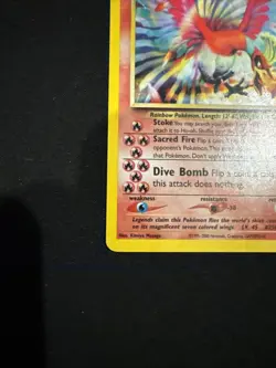 Ho-Oh 1st Ed. 7/64 Holo Neo Revelation Set Rare 2001 Pokemon Card WOTC Legendary - Image 5