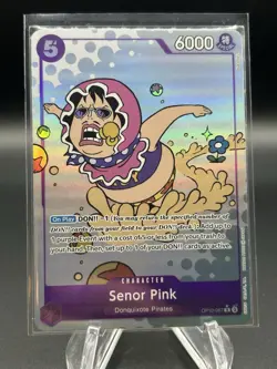 SENOR PINK - One Piece TCG OP10-067 - AA Alt Art Rare R - Royal Blood - Image 1
