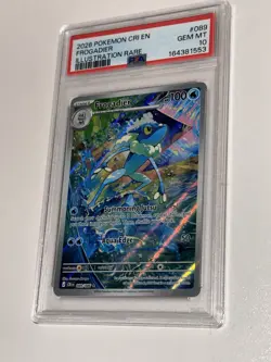 PSA 10 POKEMON TCG 2026 Chaos Rising Frogadier 089/086 Holo IR English GEM MINT - Image 1