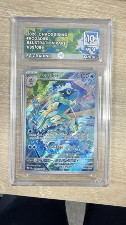 Pokemon TCG Frogadier 089/086: Chaos Rising Illustration Rare PG Grade 10 GEM - Image 1