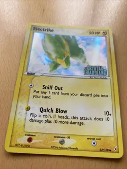 Electrike | 52/100 | Stamped Reverse Holo | EX Crystal Guardians | Pokemon | EX - Image 2