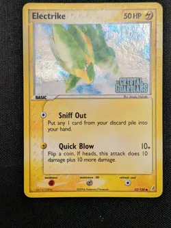Electrike | 52/100 | Stamped Reverse Holo | EX Crystal Guardians | Pokemon | EX - Image 1