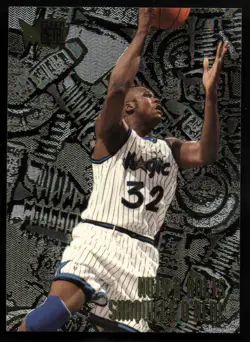1995-96 Metal #215 Shaquille O'Neal NB MAGIC NUTS & BOLTS - Image 1