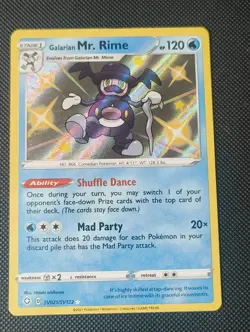 Galarian Mr. Rime SV021/SV122 Rare Shiny Shining Fates - Image 1