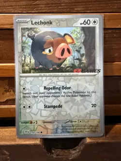 Lechonk 154/198 Reverse Holo Promo Stamped EB Games Pokemon TCG - Image 1