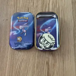 Pokemon TCG Mew and pikachu & Kanto Power Mini Tin Brand EMPTY TIN, NO CARDS - Image 1