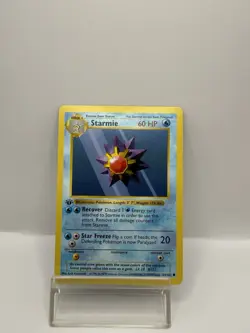 Pokemon Starmie 1st Edition Common Base Set Shadowless 064/102 60 HP - Image 1