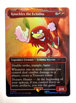 Knuckles the Echidna (Rainbow Foil) Secret Lair Drop MTG MINT Pack Fresh - Image 1