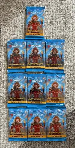 Lot Of 10 MTG Magic The Gathering Aetherdrift Play Booster Packs Sealed - Image 1