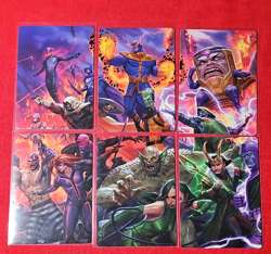 Magic The Gathering Marvel Super Heroes Art Series 6-Card Lot 7/12-12/12 - Image 1