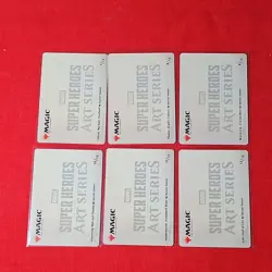 Magic The Gathering Marvel Super Heroes Art Series 6-Card Lot 7/12-12/12 - Image 2
