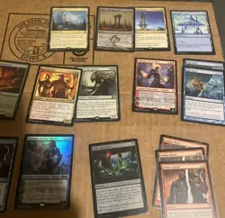MTG Magic The Gathering Card Lot Bundle of 16 W/Foils ,Lands ,Instant. Rares - Image 4