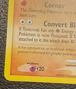 Pokemon TCG - Toxicroak 11/127 Lv. 44 - Platinum (2009) - Holo Rare - LP - Image 5