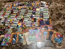 Lot of 75+ 1997 Marvel OVERPOWER Card Game Fleer Hero Mission CCG Set Cards - Image 5