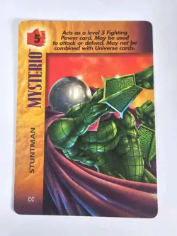Marvel OverPower Card Lot of 3 Mysterio Character Poison Props Stuntman TCG CCG - Image 3