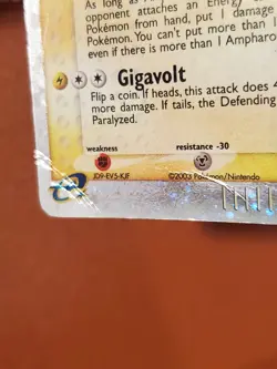 Ampharos ex 89/97 Dragon Holo Ultra Rare Pokemon TCG Swirl WOTC e-reader HP - Image 3