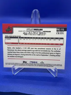 2025 Topps Pro Debut - Chrome Dylan Dreiling #PDC-115 Gold Refractor /50 (RC) - Image 2