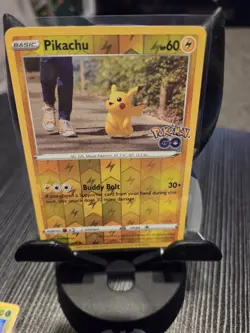 Pokemon TCG Pikachu Pokemon Go 027/078 Reverse Holo Common - Image 1