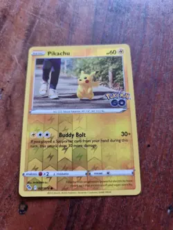 Pokemon Go Pikachu 027/078 Reverse Holo Common - Image 1