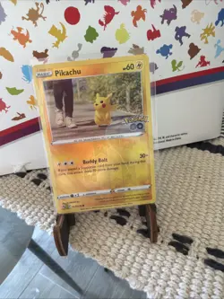 Pokemon Go Pikachu Trading Card Common Card 027/078 Reverse Holo - Image 1