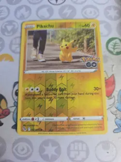 Pokemon Go TCG Card NM/M 027/078 Pikachu Reverse Holo - Image 1