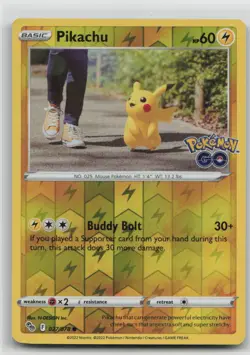 Pikachu (27) 027/078 Pokemon GO Reverse Holo - Image 1