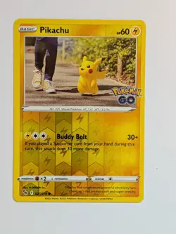 Pokemon Pikachu GO #027/078 Reverse Holo LP TCG - Image 1