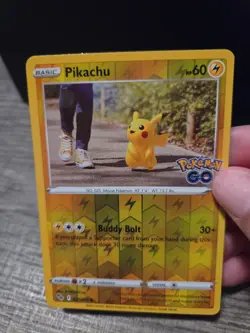 Pikachu 027/078 Pokemon GO Reverse Holo - Image 1