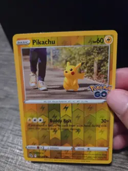 Pikachu 027/078 Pokemon GO Reverse Holo - Image 2